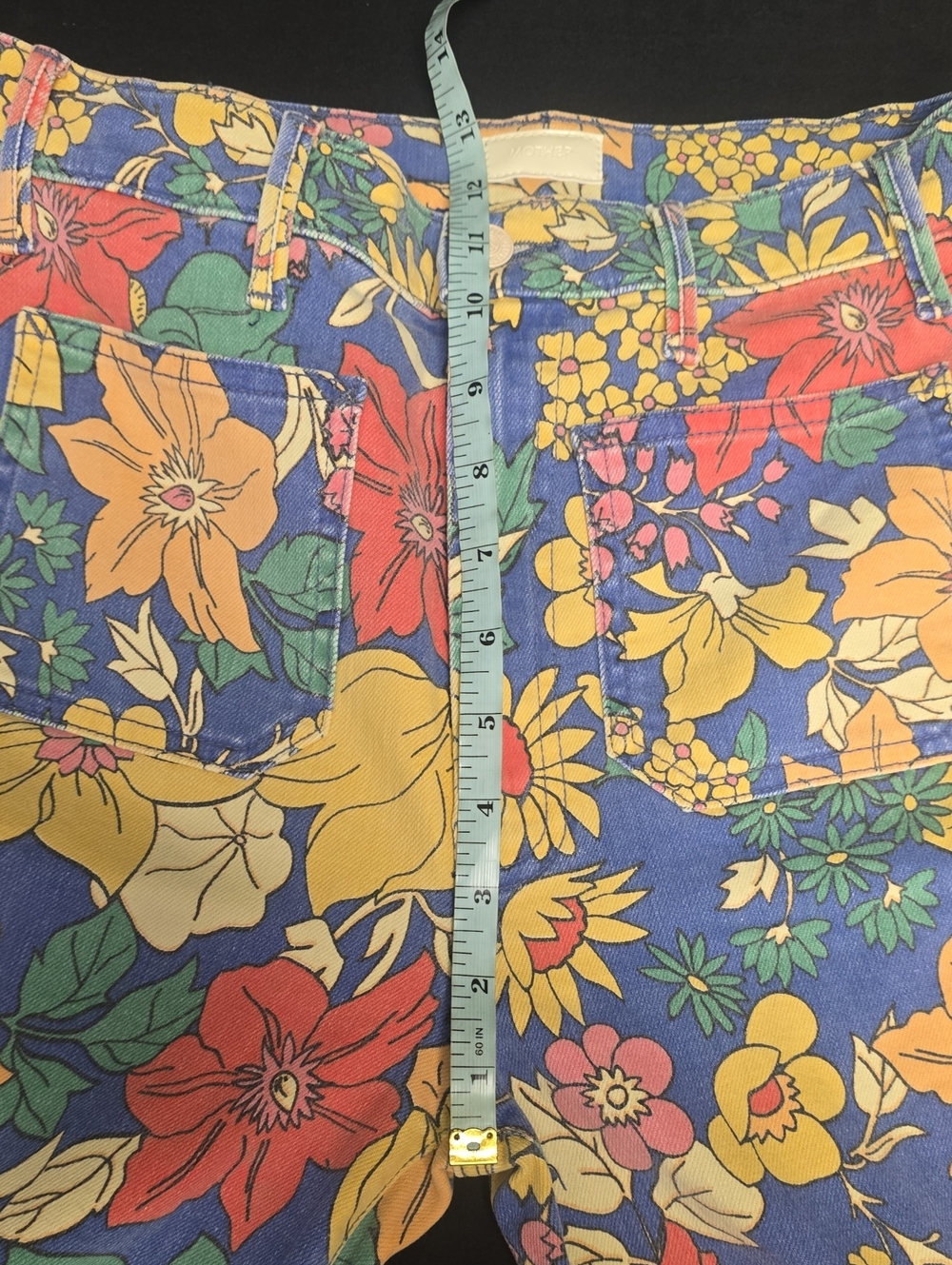 MOTHER The Hustler Printed Patch Pocket Jeans- EUC- 28 - Picture 11 of 14